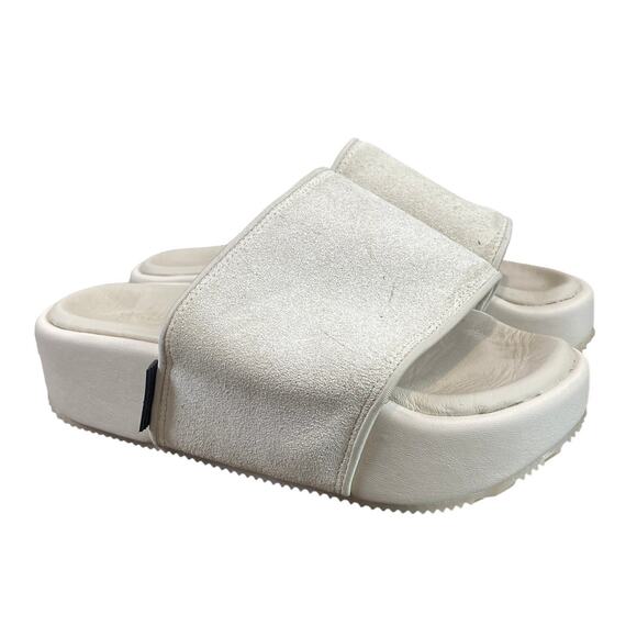 Adidas Y-3 Yohji Yamamoto Suede Platform Slides Sandals Women's 6.5 Men's 5 - Picture 1 of 10